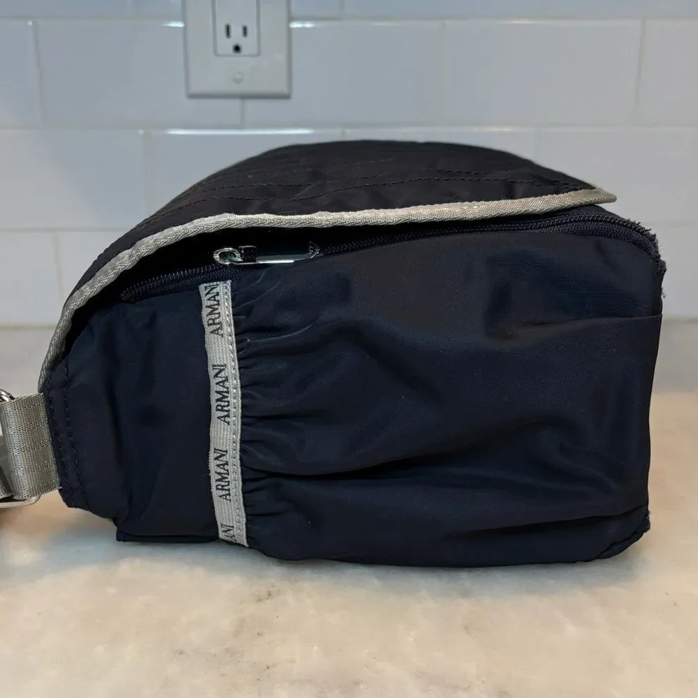 Armani Emporio Navy Blue Designer Baby Diaper Weekender Messenger Bag Set